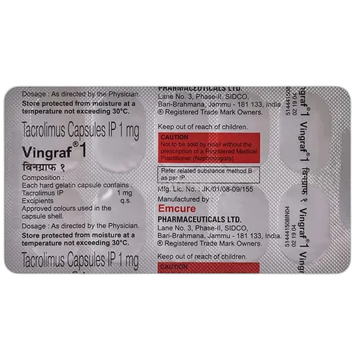 vingraf 1 capsule 10's